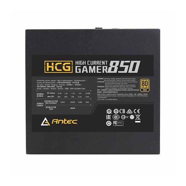 ANTEC HCG-850 Smps - 850 Watt 80 Plus Gold Certification Fully Modular Psu With Active Pfc