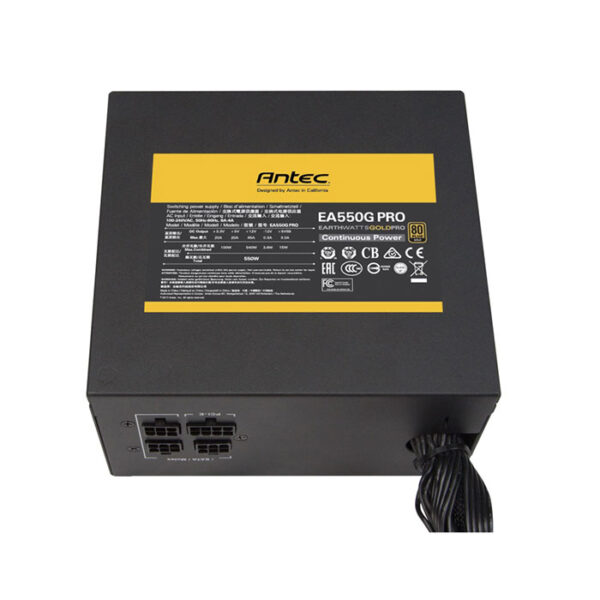 ANTEC SMPS EA550G PRO - 550 WATT 80 PLUS GOLD CERTIFICATION SEMI MODULAR PSU