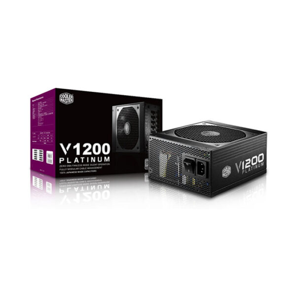 COOLER MASTER V1200 SMPS - 1200 Watt 80 Plus Platinum Certification Fully Modular Psu With Active PFC