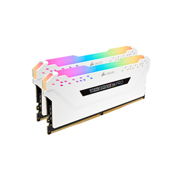 CORSAIR Desktop Ram Vengeance RGB Pro Series - 16GB (8GBx2) DDR4 3200MHz White