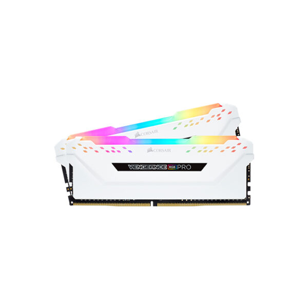 CORSAIR Desktop Ram Vengeance RGB Pro Series - 16GB (8GBx2) DDR4 3200MHz White