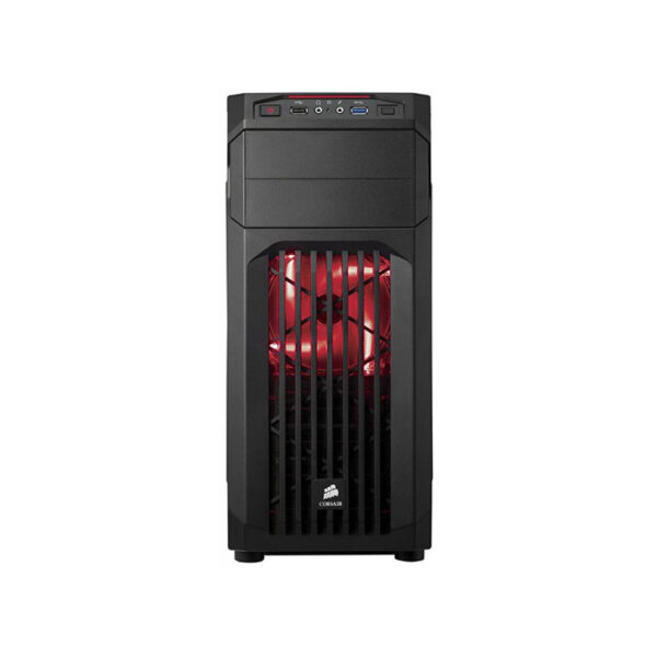 Corsair Spec 1 (Atx) Mid Tower Cabinet – With Transparent Side Panel (Red)