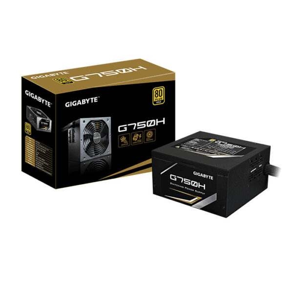 GIGABYTE G750H SMPS - 750 Watt 80 Plus Gold Certification PSU With Active PFC