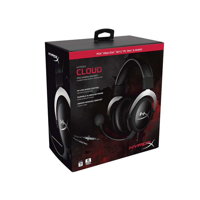 HyperX Cloud Pro Gaming Headset - Silver - with in-Line Audio Control for  PS4, Xbox One, and PC (HX-HSCL-SR/NA)