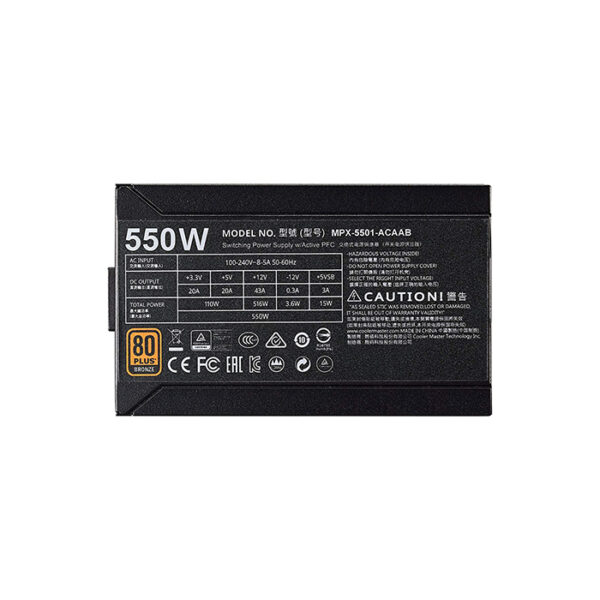 Cooler Master MWE Bronze 550 Power Supply