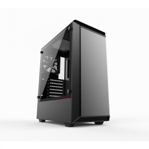 PHANTEKS ECLIPSE P300 (E-ATX) Mid Tower Cabinet – With Tempered Glass Side Panel (Black)(PH-EC300PTG_BK)
