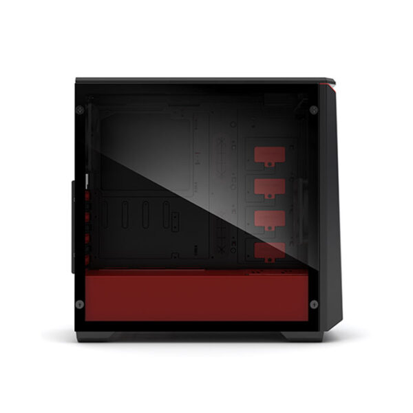 Phanteks Eclipse P400 (E-Atx) Mid Tower Cabinet – With Tempered Glass Side Panel (Red)(Ph-Ec416Ptg-Br-S)
