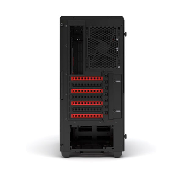 PHANTEKS ECLIPSE P400S (E-ATX) Mid Tower Cabinet - With Tempered Glass Side Panel And Halos RGB Fan Frames (Black Red)