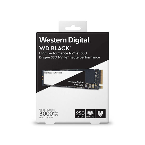 WESTERN DIGITAL Black 3D NAND 250GB M.2 NVMe Internal SSD