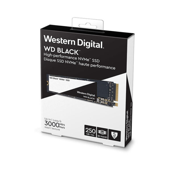 WESTERN DIGITAL Black 3D NAND 250GB M.2 NVMe Internal SSD