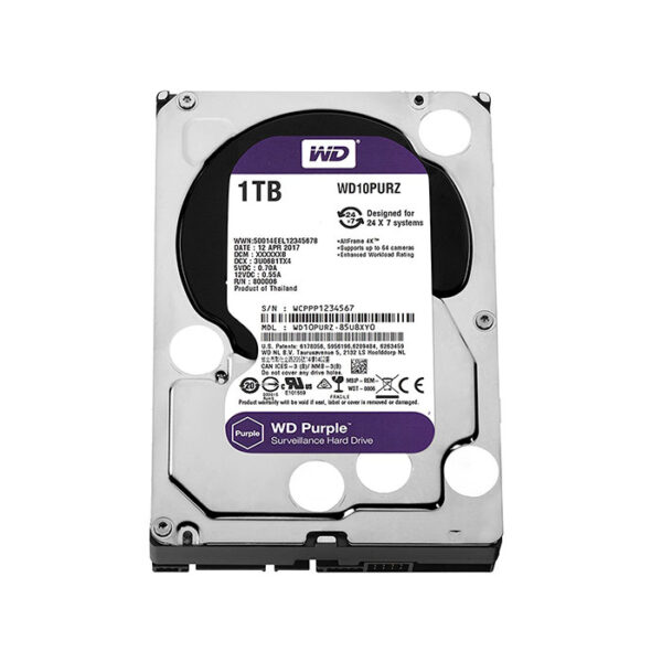 WESTERN DIGITAL DESKTOP HARD DRIVE 1TB PURPLE