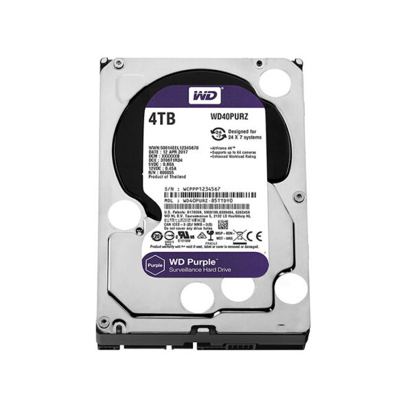 Western Digital Desktop Hard Drive 4Tb Purple