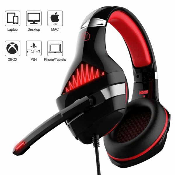 ANT ESPORTS H500 STEREO GAMING HEADSET Black Red