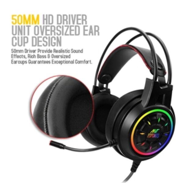 Ant Esports H707 Hd Rgb Led Gaming Headset