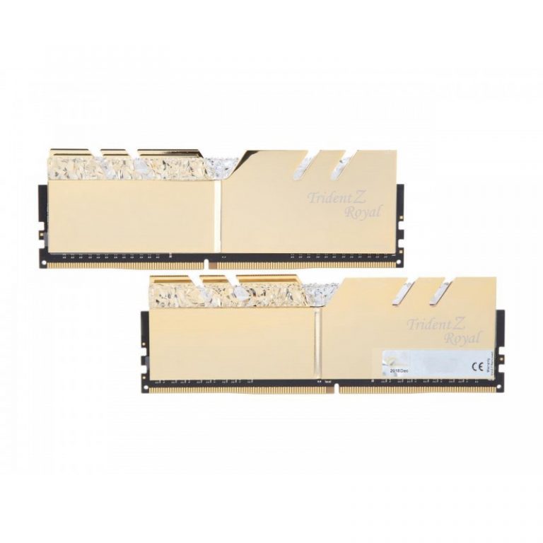 G.SKILL 16GB (8GBx2) DDR4 – 3200MHZ TRIDENT Z ROYAL SERIES RAM (F4-3200C16D-16GTRG)