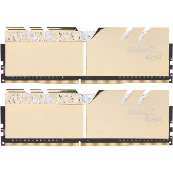 G.SKILL 16GB (8GBx2) DDR4 - 3200MHZ TRIDENT Z ROYAL SERIES RAM (F4-3200C16D-16GTRG)