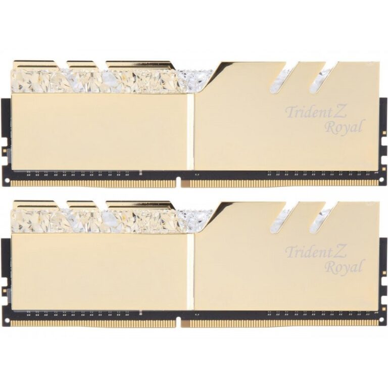 G.SKILL 16GB (8GBx2) DDR4 - 3200MHZ TRIDENT Z ROYAL SERIES RAM (F4-3200C16D-16GTRG)