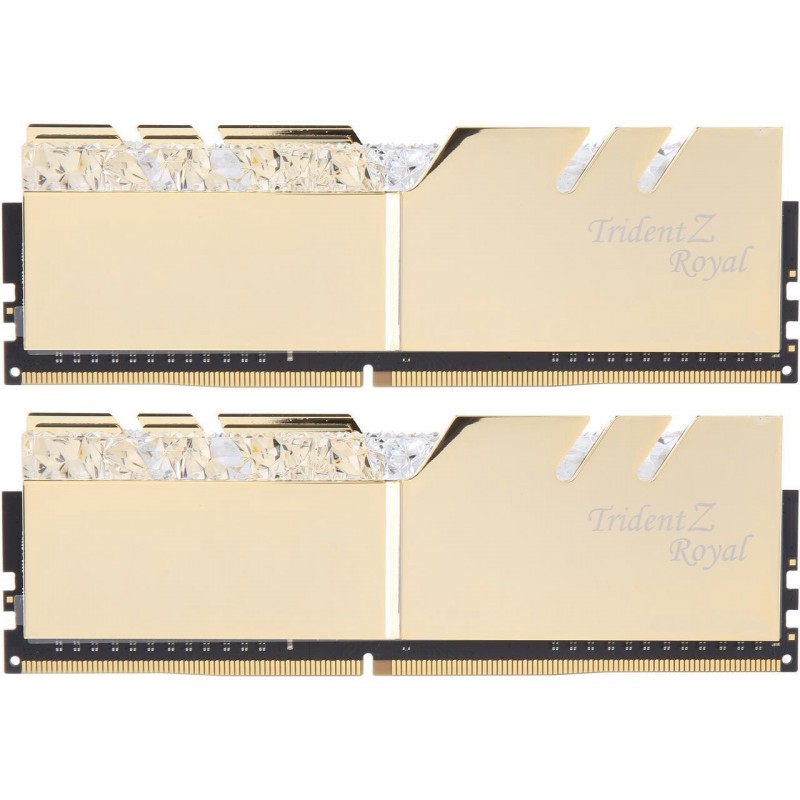 G.SKILL 16GB (8GBx2) DDR4 - 3200MHZ TRIDENT Z ROYAL SERIES RAM (F4-3200C16D-16GTRG)