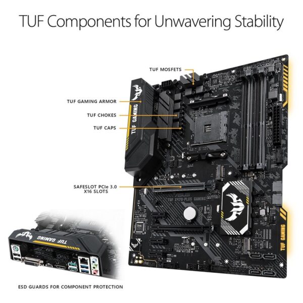 Asus Tuf X470-Plus Gaming Motherboard