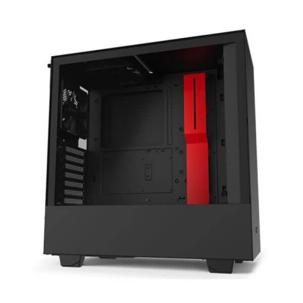 Nzxt H510 Compact Mid-Tower Case Black & Red With Tempered Glass