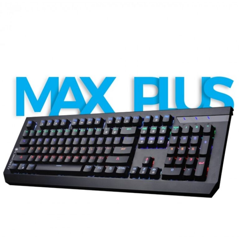 Zebronics Max Plus Usb Mechanical Multicolor Led Gaming Keyboard pcstudio