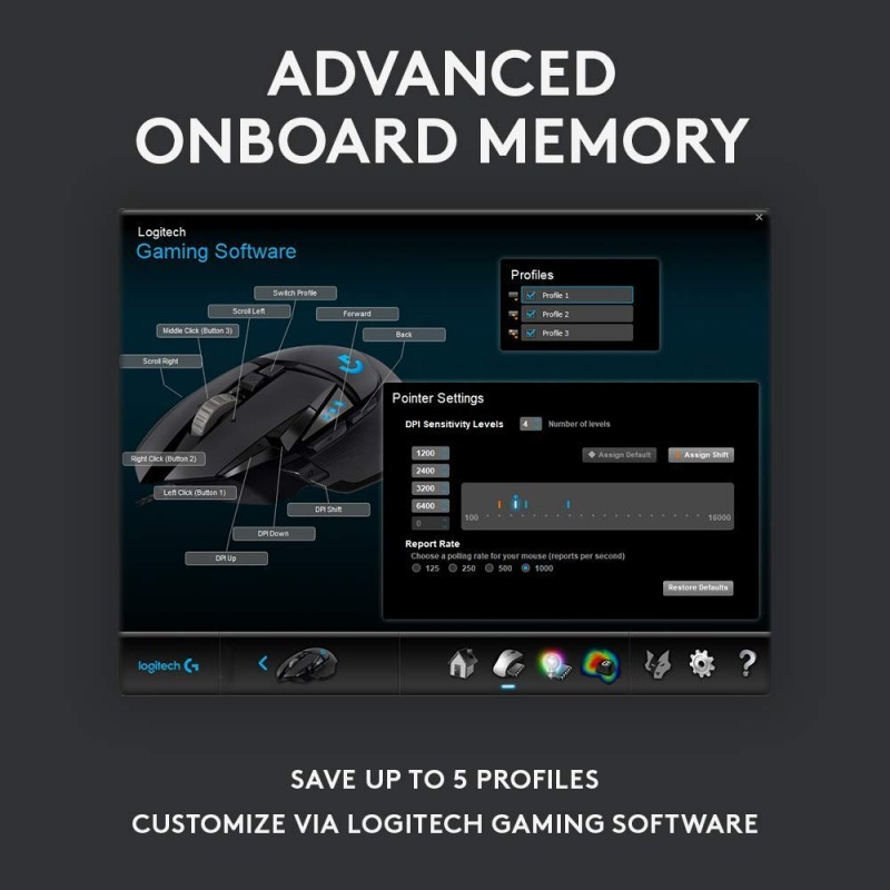 g502 hero logitech software