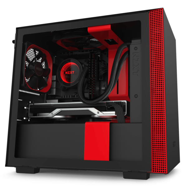 Nzxt Cabinet H210 (Black Red)
