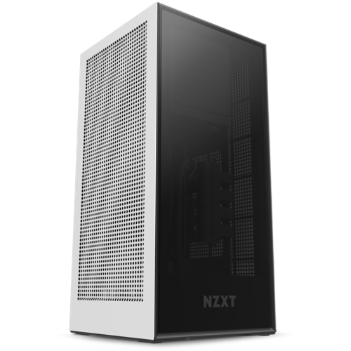NZXT H1 Cabinet With PSU, AIO, And Riser Card (Matte White) (CA-H16WR-W1-UK)