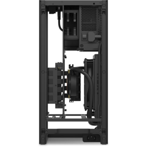 Nzxt H1 Cabinet With Psu, Aio, And Riser Card (Matte White)