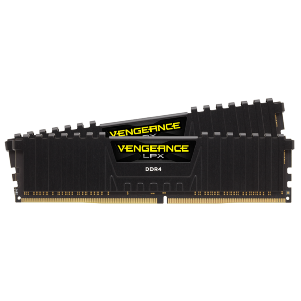 CORSAIR VENGEANCE LPX 16GB (2 x 8GB) DDR4 DRAM 3600MHz C18 Memory Kit - Black (CMK16GX4M2D3600C18)