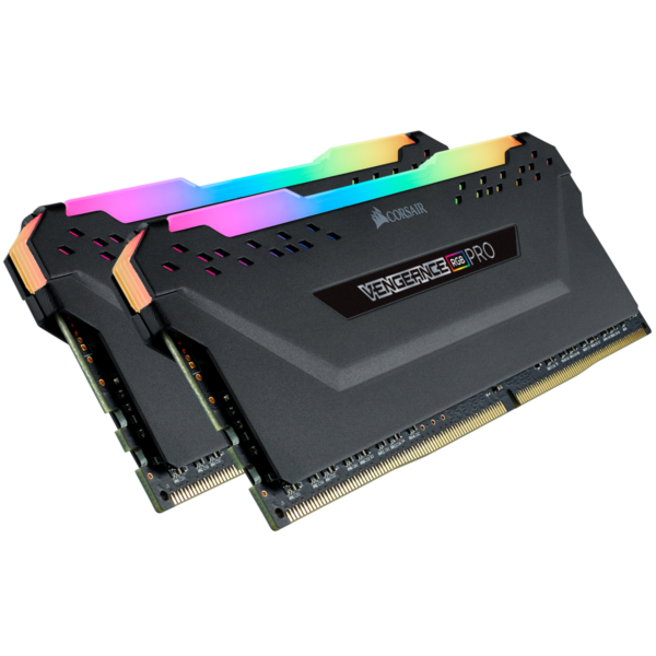 CORSAIR VENGEANCE RGB PRO 32GB (2 x 16GB) DDR4 DRAM 3200MHz C16 Memory Kit - Black (CMW32GX4M2C3200C16)