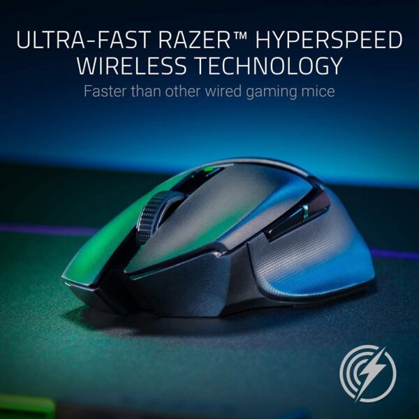 Razer Basilisk X Hyperspeed – Wireless Ergonomic Gaming Mouse (RZ01-03150100-R3A1)