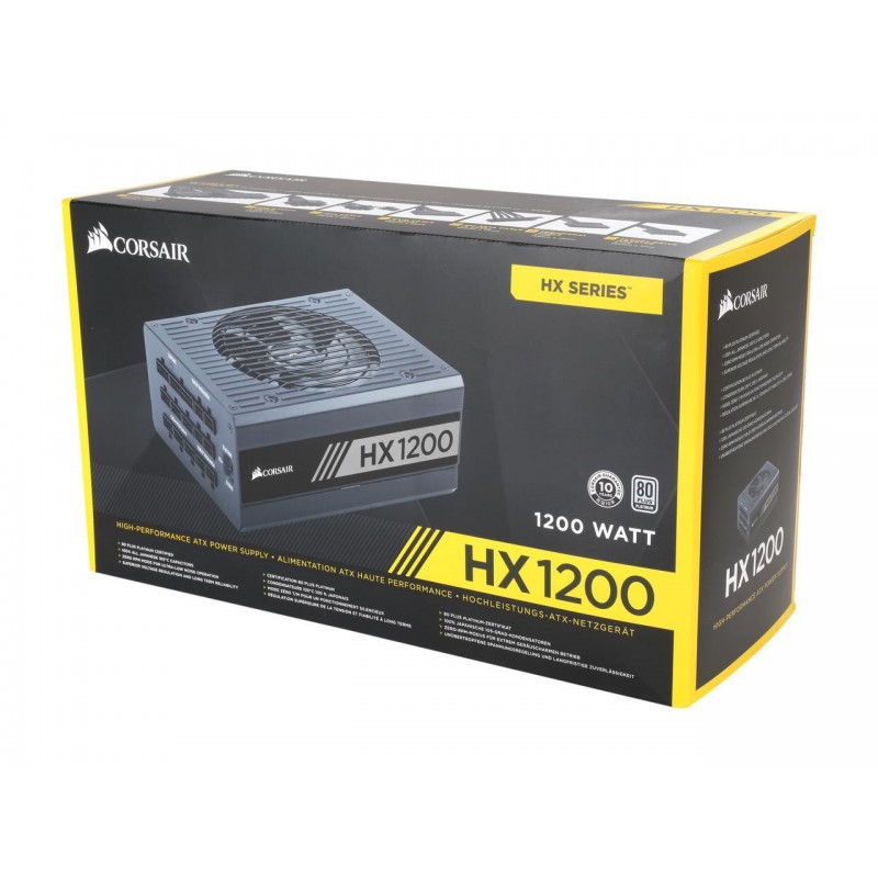 CORSAIR HX SERIES HX1200 — 1200 WATT 80 PLUS PLATINUM CERTIFIED FULLY