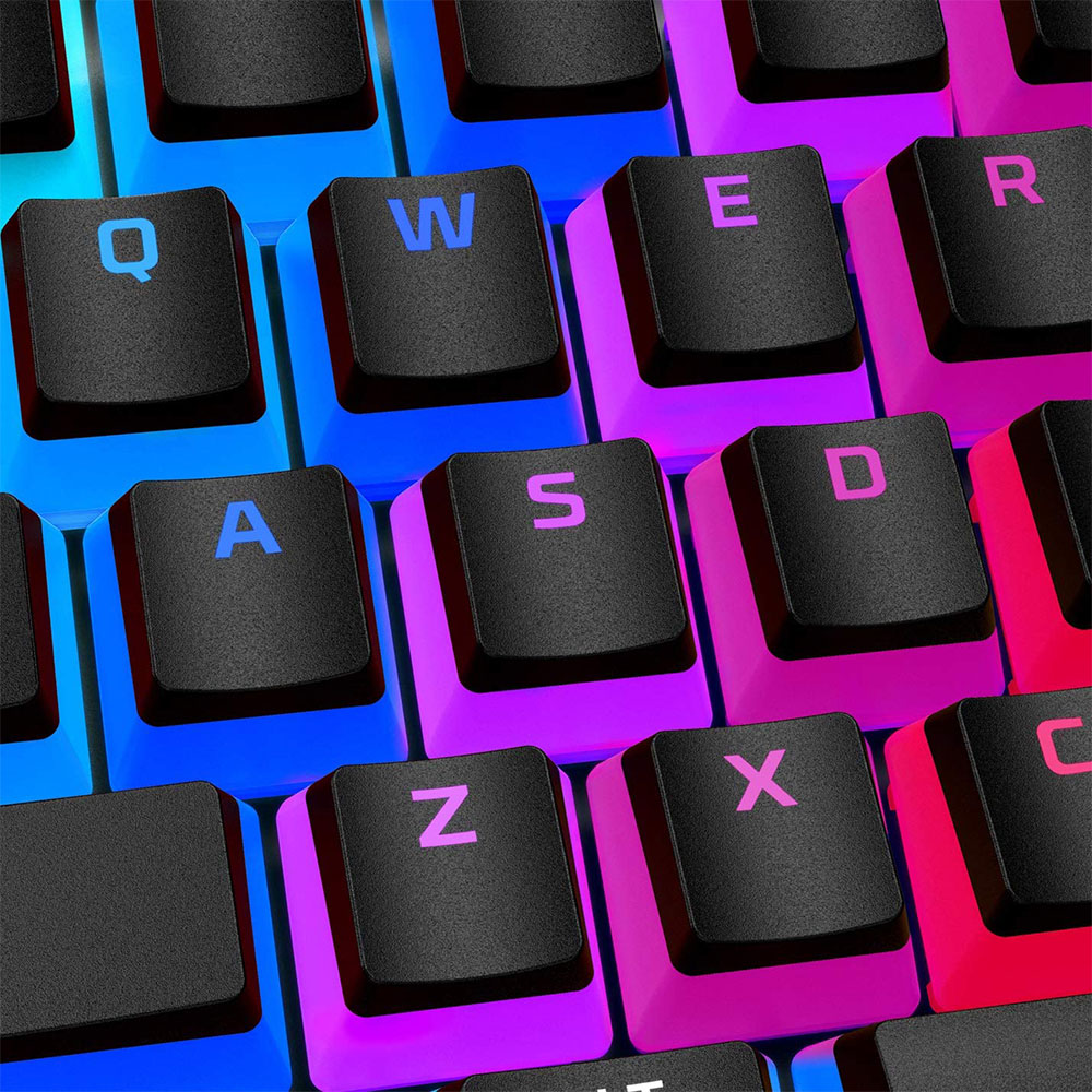 HyperX Pudding Keycaps Double Shot PBT Keycap Set with Translucent