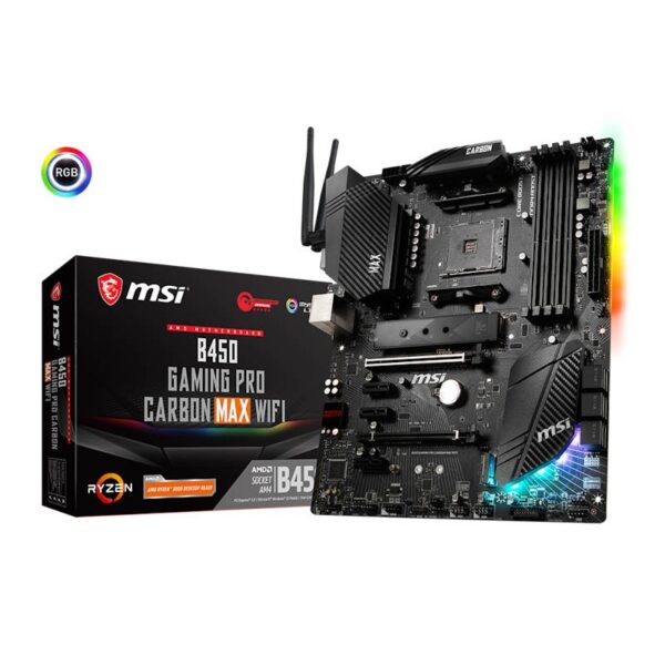 MSI B450 GAMING PRO CARBON MAX WI-FI MOTHERBOARD