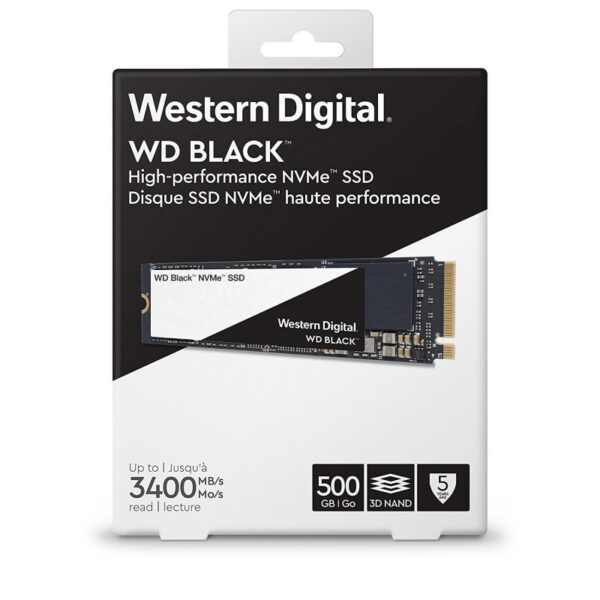 WD 500GB M.2 2280 PC SSD - BLACK