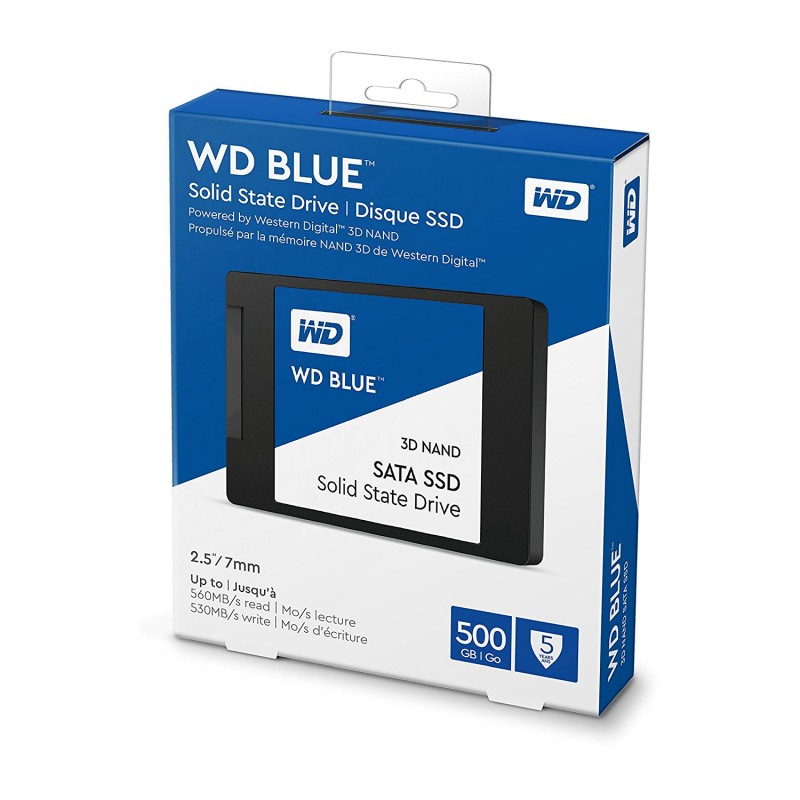 Western Digital SSD WDS250G1B0A 250GB SATA III 6Gb/s 2.5inch 7mm WD Blue 