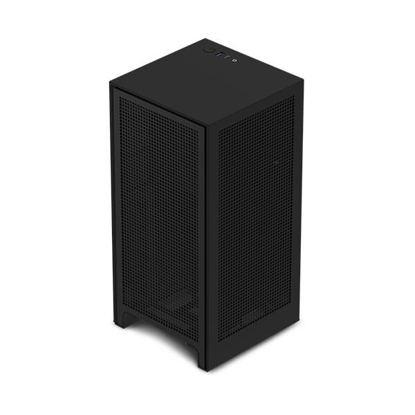 Nzxt H1 Cabinet With Psu, Aio, And Riser Card (Matte Black)