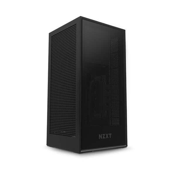 Nzxt H1 Cabinet With Psu, Aio, And Riser Card (Matte Black)