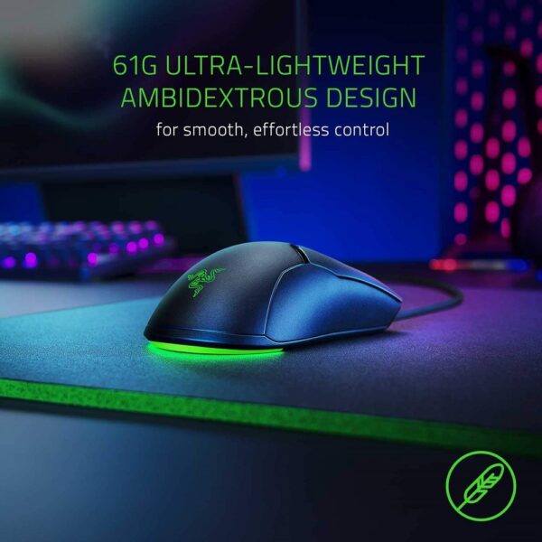 Razer Viper Mini Wired Usb Gaming Mouse 6 Programmable Buttons, 8500 Dpi Optical Sensor, Razer Chroma Rgb For Pc Gamers (Black)
