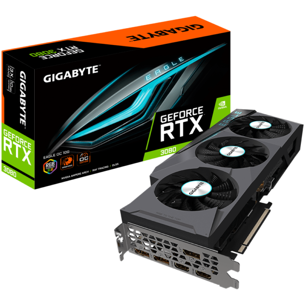 GIGABYTE GeForce RTX 3080 EAGLE OC 10G GRAPHICS CARD (GV-N3080EAGLE OC-10GD)