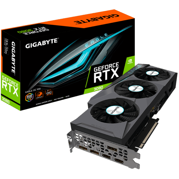 GIGABYTE GeForce RTX 3080 EAGLE OC 10G GRAPHICS CARD (GV-N3080EAGLE OC-10GD)