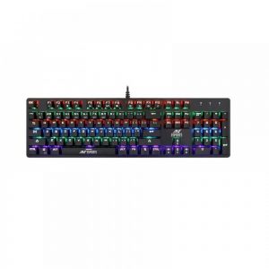 ANT ESPORTS MK3200 MULTICOLOUR LED BACKLIT WIRED MECHANICAL GAMING KEYBOARD WITH OUTEMU BLUE SWITCHES (BLACK)