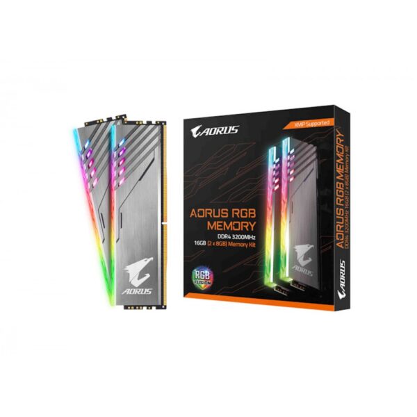 GIGABYTE AORUS RGB 16GB (8GBX2) DDR4 3200MHZ (GP-AR32C16S8K2HU416R)