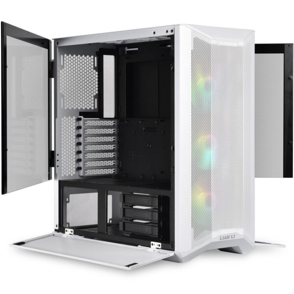 LIAN LI LANCOOL II MESH RGB ATX MID TOWER CABINET (WHITE) (G99-LAN2MRW-IN)