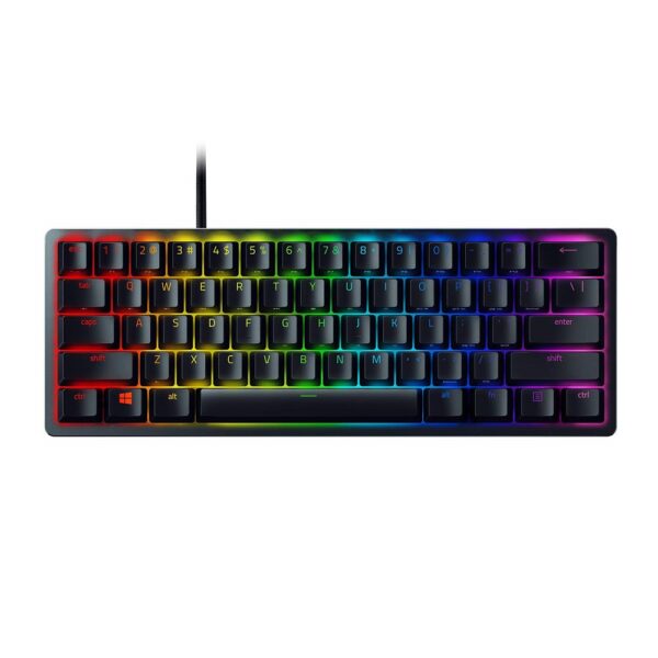 Razer Huntsman Mini – 60% Optical Gaming Keyboard (Clicky Purple Switch) – Rz03-03390100-R3M1