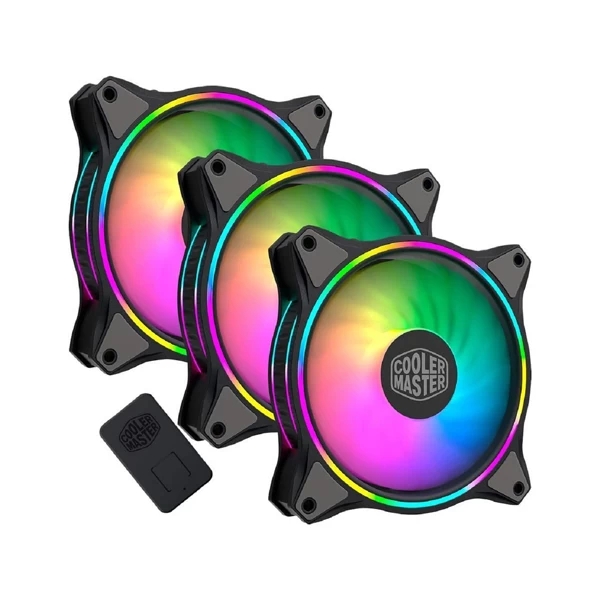 Cooler Master Masterfan Mf120 Halo Argb Cabinet Fan (Triple Pack) (Mfl-B2Dn-183Pa-R1)