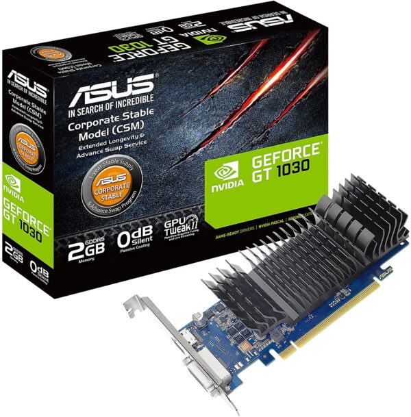 ASUS GeForce GT 1030 2GB GDDR5 GRAPHICS CARD (GT1030-2G-CSM)