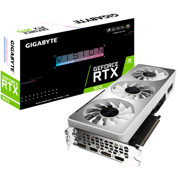 GIGABYTE GeForce RTX™ 3070 VISION OC 8G GRAPHICS CARD (GV-N3070VISION OC-8GD)