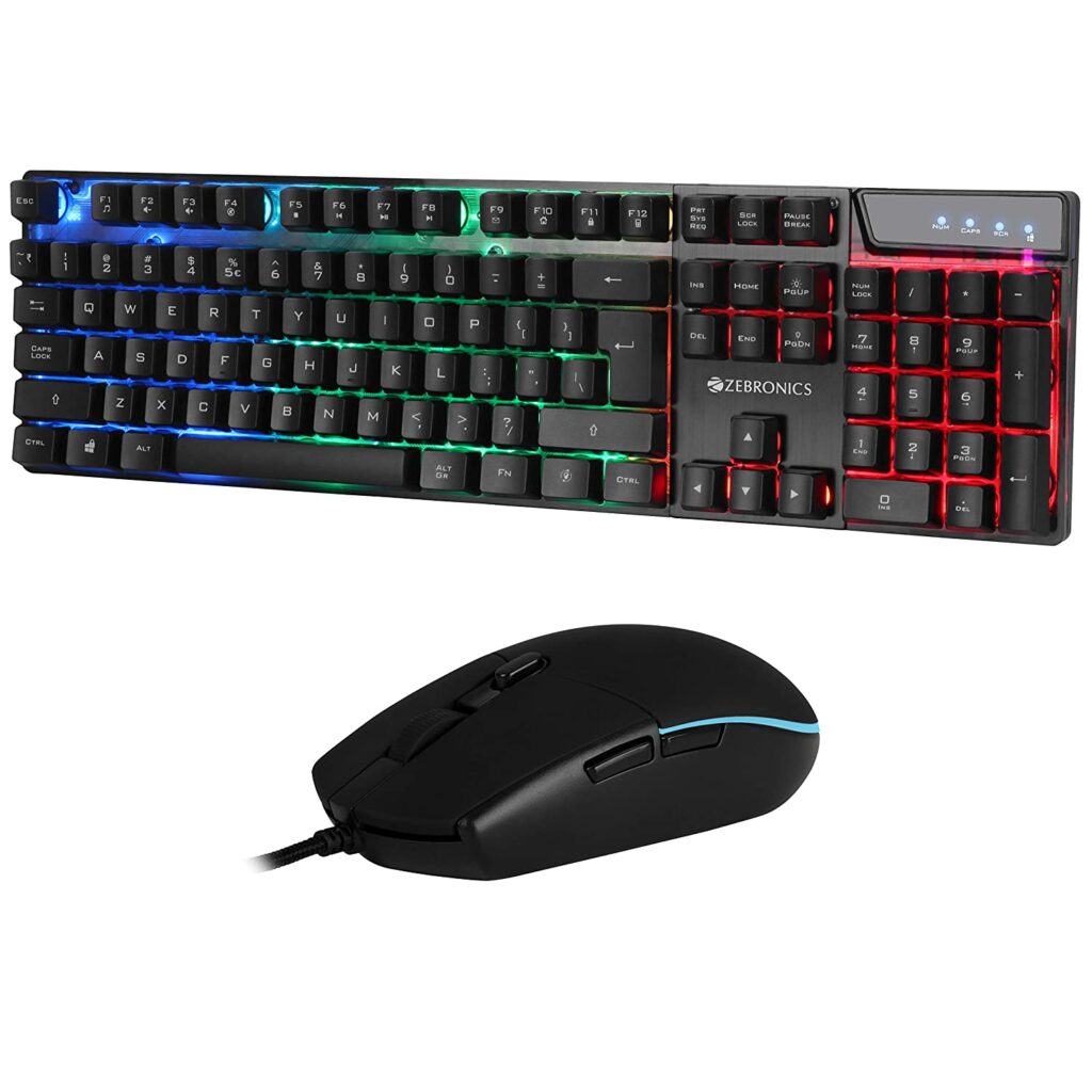 Zebronics Zeb War Gaming USB KeyboardMouse Combo pcstudio